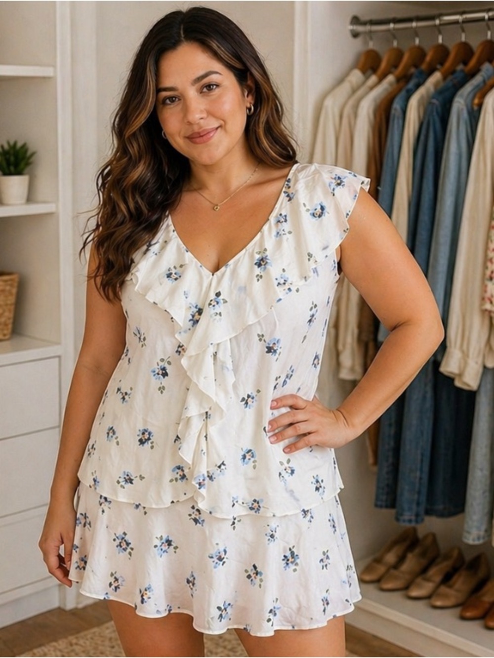 Camisole and Matching Skirt Set